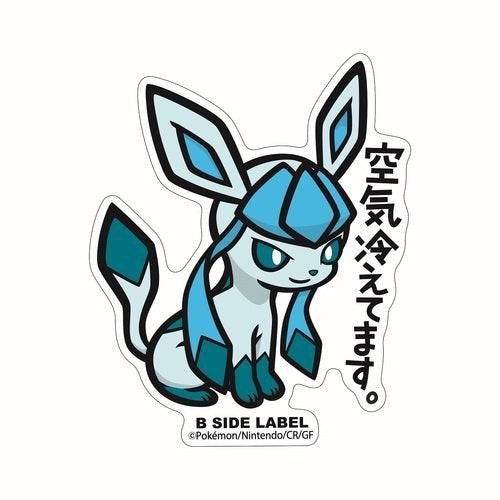 B-SIDE Label Glaceon Pokemon Sticker #471 - Pokemon Center Japan