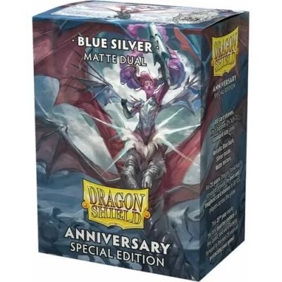 Dragon Shield - Standard Dual Matte - Anniversary Special Edition: Cobalt & Silver — product image 1