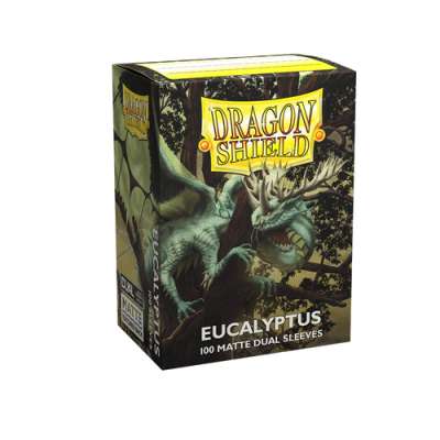 Dragon Shield - Standard Dual Matte Eucalyptus Green Sleeves 100 pack — product image 1