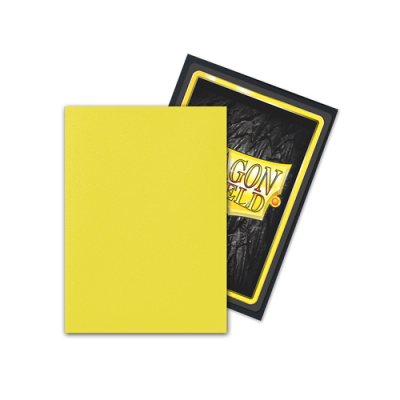 Dragon Shield - Standard Dual Matte Lightning Yellow Sleeves 100 pack — product image 2