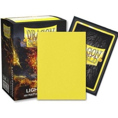 Dragon Shield - Standard Dual Matte Lightning Yellow Sleeves 100 pack — product image 3