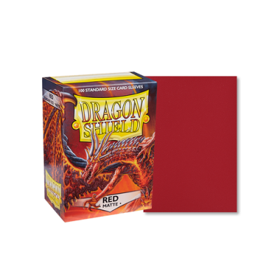Dragon Shield - Standard Matte Red Sleeves 100 pack — product image 3
