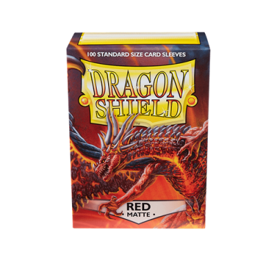 Dragon Shield - Standard Matte Red Sleeves 100 pack — product image 4