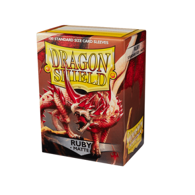 Dragon Shield - Standard Matte Ruby Sleeves 100 pack — product image 1