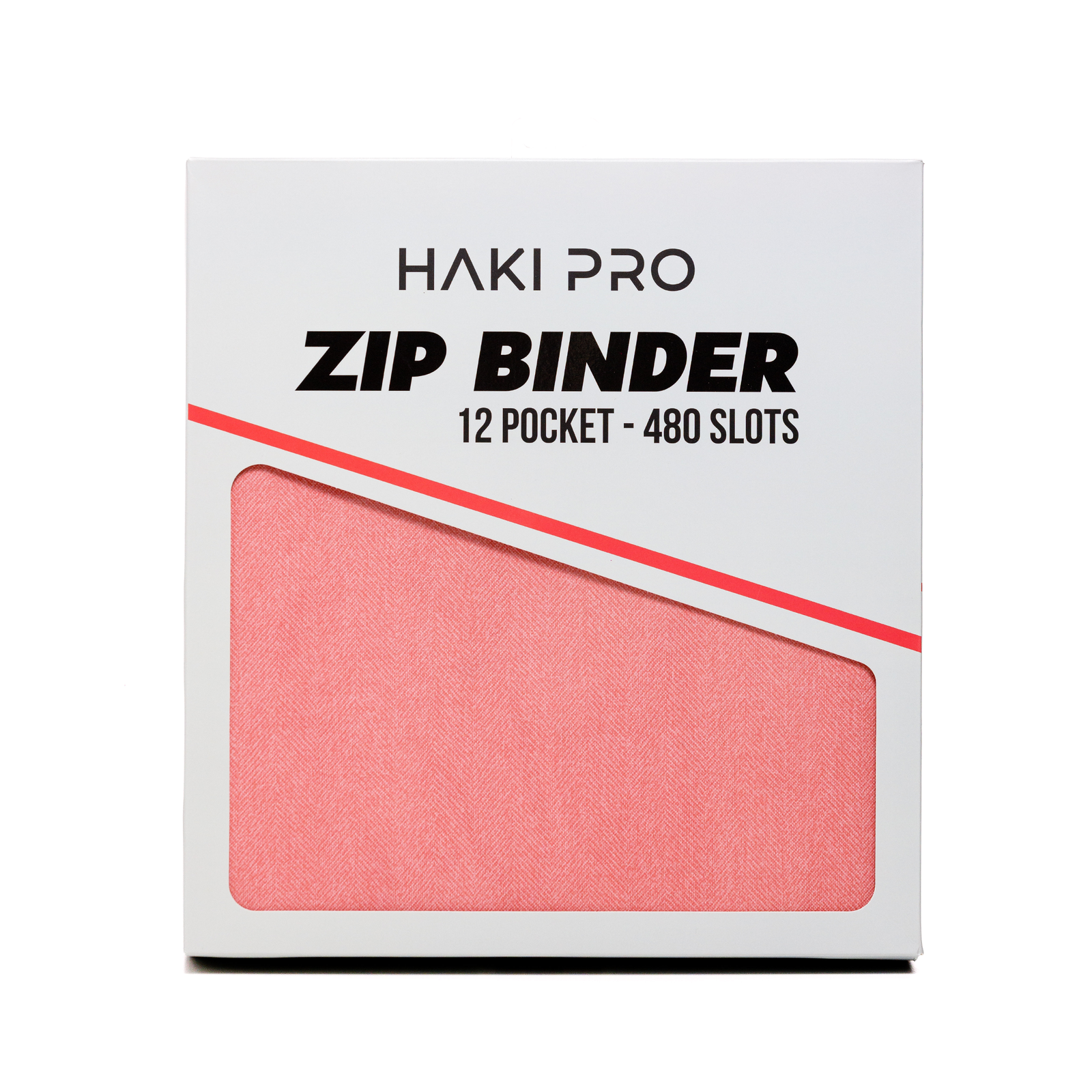 HAKI PRO - Pink 12 Pocket Premium Trading Card Binder