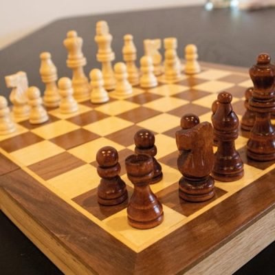 LPG Classics Wooden Folding Chess/Checkers/Backgammon Set 30cm — product image 3