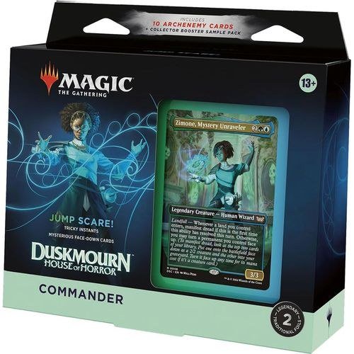 Magic The Gathering | Duskmourn: House of Horror Commander Deck - Jump Scare (Green/Blue)