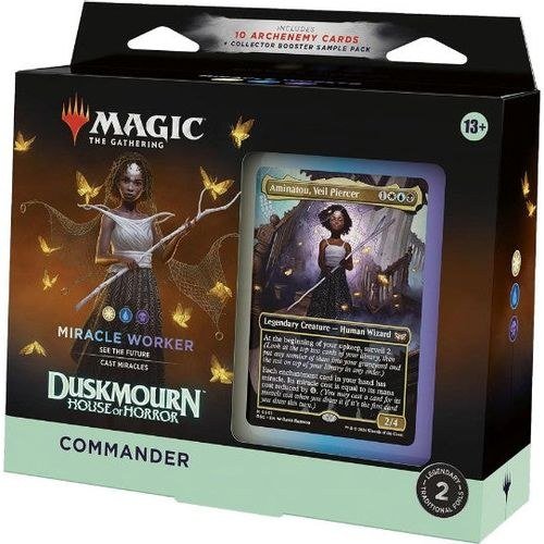 Magic The Gathering | Duskmourn: House of Horror Commander Deck - Miracle Worker (White/Blue/Black)