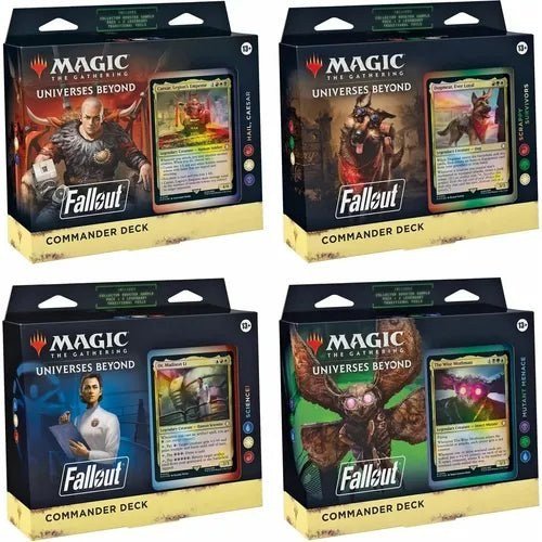 Magic The Gathering | Fallout Commander Deck Display (All 4 Decks)