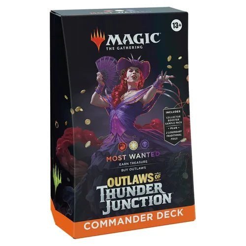 Magic The Gathering | Outlaws of Thunder Junction Commander Deck - Most Wanted (Red/White/Black)