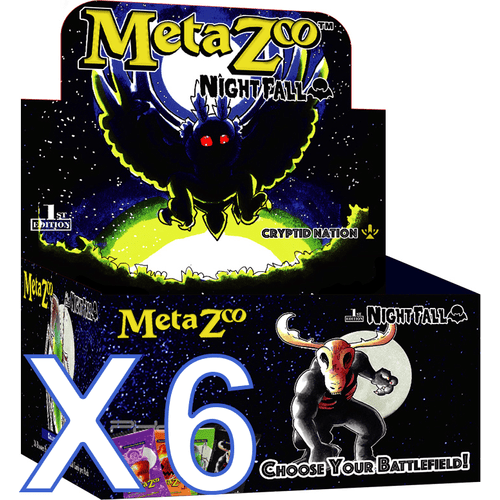 MetaZoo TCG Nightfall First Edition Booster Box Case (6x Boxes)