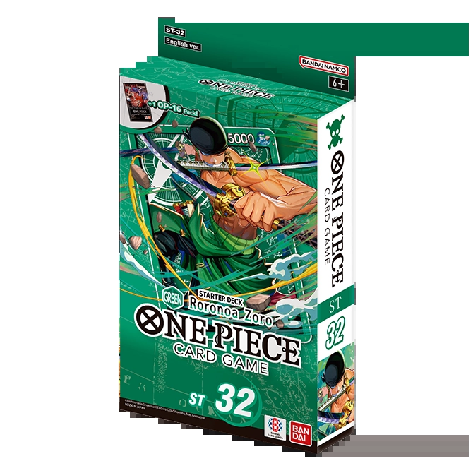 One Piece Card Game: Starter Deck – GREEN Roronoa Zoro [ST-32]