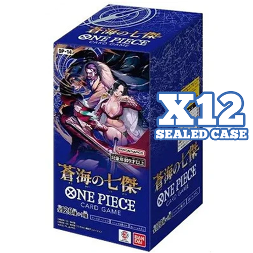 One Piece Card Game - The Azure Sea's Seven OP-14 Booster Box x12 (Sealed Case) [Japanese]