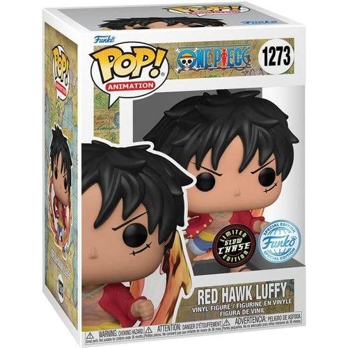 One Piece - Red Hawk Luffy US Exclusive Chase Bundle Pop! Vinyl Figure
