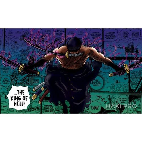 One Piece - Zoro "The King of Hell" - Playmat/Mouse Pad