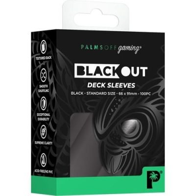 Palms Off Gaming - Black - Standard Blackout Deck Sleeves — product image 1