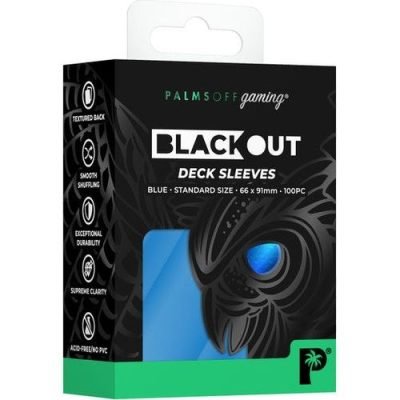 Palms Off Gaming - Blue - Standard Blackout Deck Sleeves — product image 1
