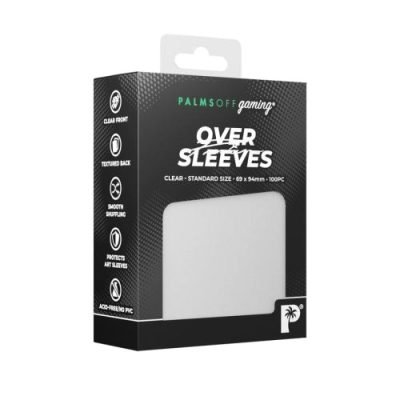 Palms Off Gaming - Clear - Premium Over Sleeves 100pc — product image 1