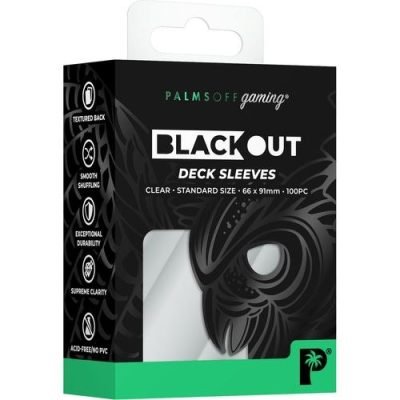 Palms Off Gaming - Clear - Standard Blackout Deck Sleeves — product image 1