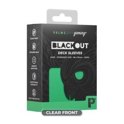 Palms Off Gaming - Jade - Standard Blackout Deck Sleeves — product image 1