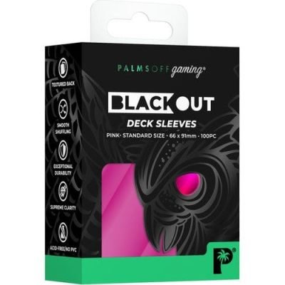 Palms Off Gaming - Pink - Standard Blackout Deck Sleeves — product image 1