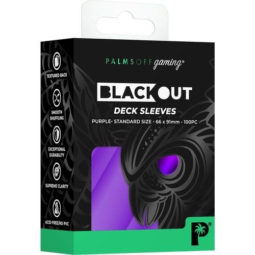 Palms Off Gaming - Purple - Standard Blackout Deck Sleeves