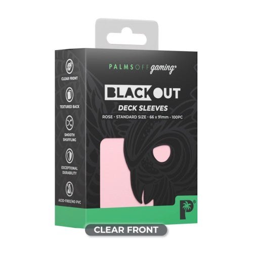 Palms Off Gaming - Rose - Standard Blackout Deck Sleeves