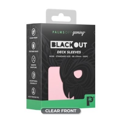 Palms Off Gaming - Rose - Standard Blackout Deck Sleeves — product image 1