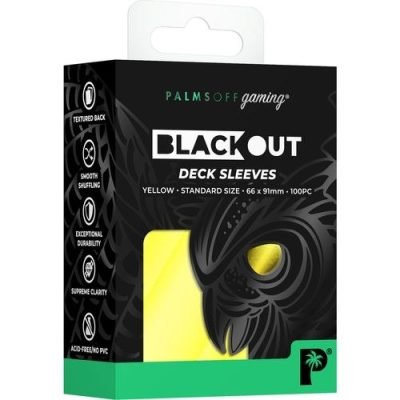 Palms Off Gaming - Yellow - Standard Blackout Deck Sleeves — product image 1