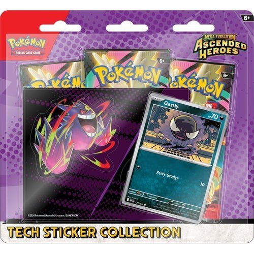 Pokémon TCG: Mega Evolution - Ascended Heroes Tech Sticker Collection - Gastly