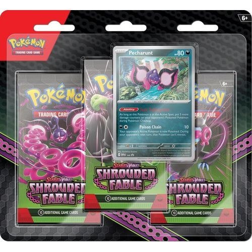 POKÉMON TCG Scarlet & Violet 6.5: Shrouded Fable 3 Pack Blister