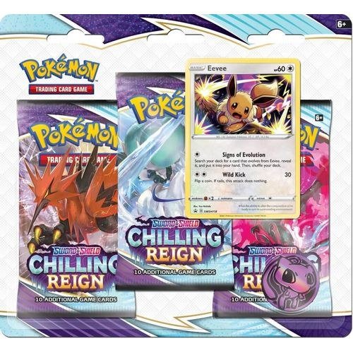 POKÉMON TCG Sword and Shield - Chilling Reign Three Booster Blister