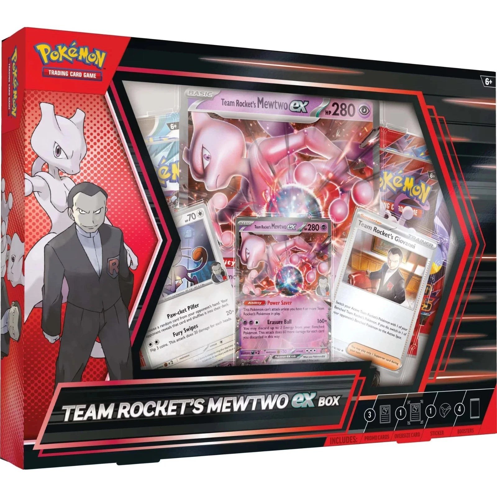 Pokémon TCG: Team Rocket's Mewtwo ex Collection Box
