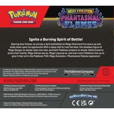 Pokemon TCG: Mega Evolution ME02 - Phantasmal Flames Booster Box — product image 8