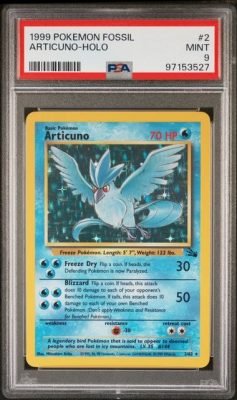 PSA MINT 9 - ARTICUNO-HOLO 1999 POKEMON FOSSIL — product image 1