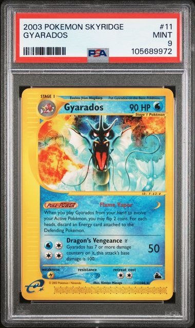 PSA MINT 9 - GYARADOS 2003 POKEMON SKYRIDGE