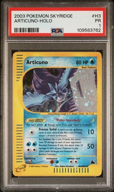 PSA PR 1 - ARTICUNO-HOLO 2003 POKEMON SKYRIDGE