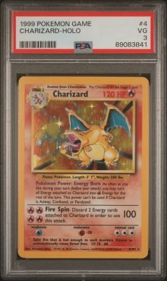 PSA VG 3 - 1999 POKEMON GAME #4 CHARIZARD-HOLO — product image 1