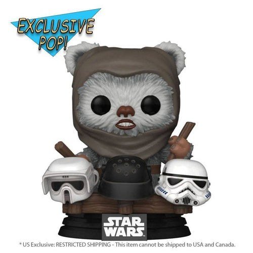 Star Wars: Return of the Jedi 40th Anniversary - Ewok with Helmets US Exclusive Pop! Vinyl