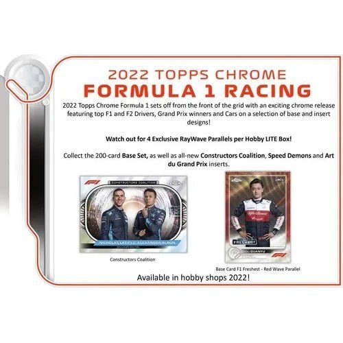 TOPPS 2022 Formula 1 Chrome Hobby Lite Box