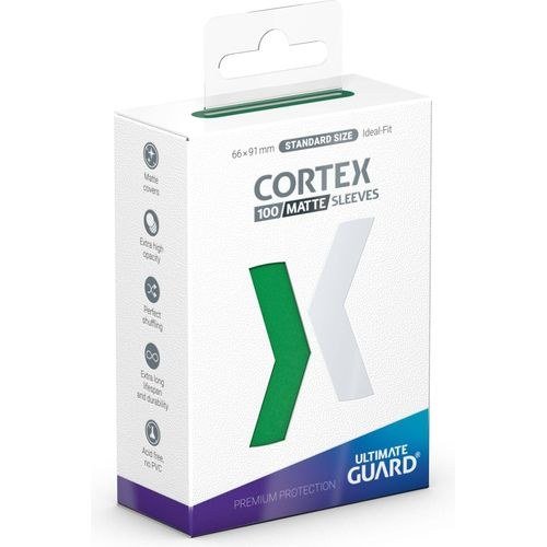 Ultimate Guard Cortex Standard Size Sleeves Matte Green (100)