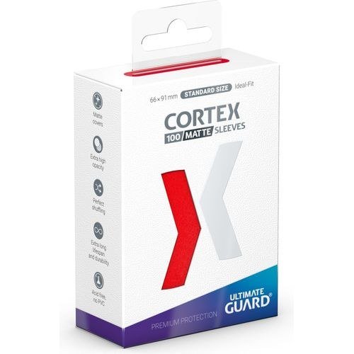 Ultimate Guard Cortex Standard Size Sleeves Matte Red (100)