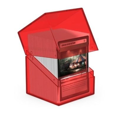 Ultimate Guard: Deck Box – Boulder 100+ – Clear: Ruby — product image 2