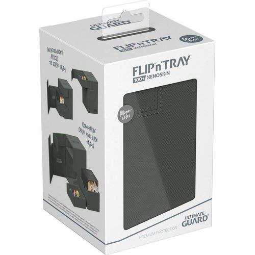 Ultimate Guard Flip n Tray 100+ XenoSkin Monocolor Grey Deck Box