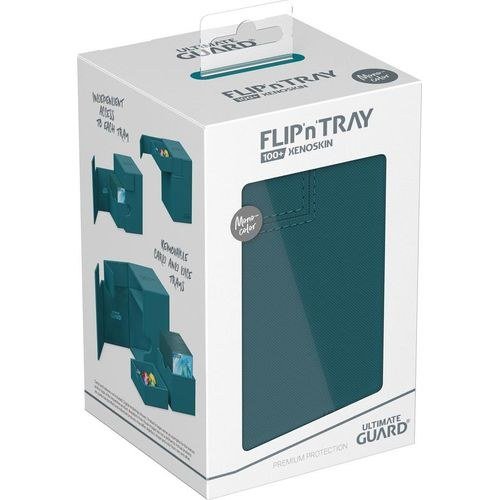 Ultimate Guard Flip n Tray 100+ XenoSkin Monocolor Petrol Deck Box