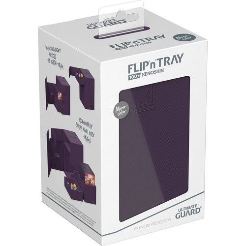 Ultimate Guard Flip n Tray 100+ XenoSkin Monocolor Purple Deck Box