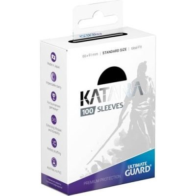 Ultimate Guard Katana Standard Size Sleeves Black (100) — product image 1